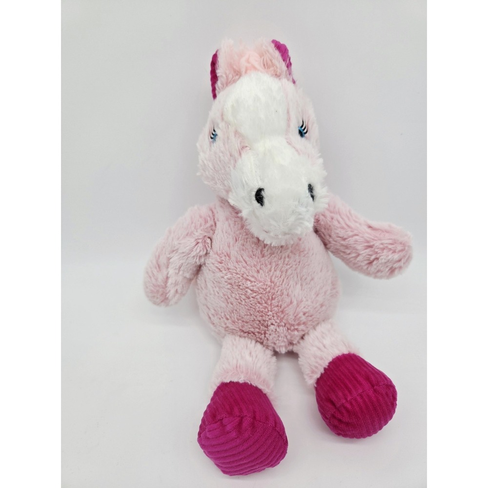 Plushology Pink Plush Horse Soft‎ Lovey Stuffed Animal 14" Beanie